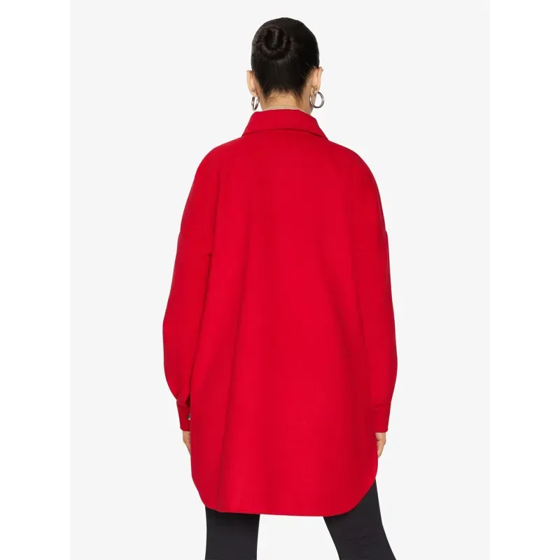 Oversized Stud Button Shacket