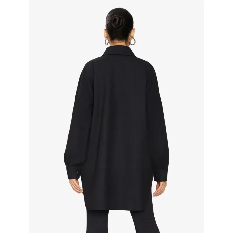 Oversized Stud Button Shacket
