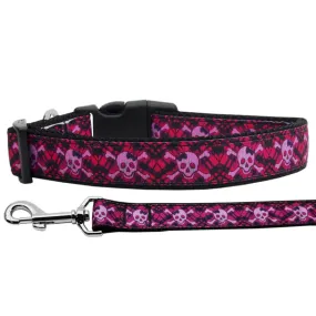 Plaid Skulls Collar/Leash Set