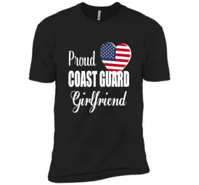 Proud Coast Guard Girlfriend Patriotic Heart T Shirt t-shirt