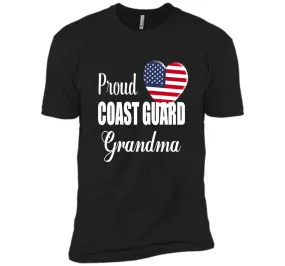 Proud Coast Guard Grandma Patriotic Heart T Shirt t-shirt