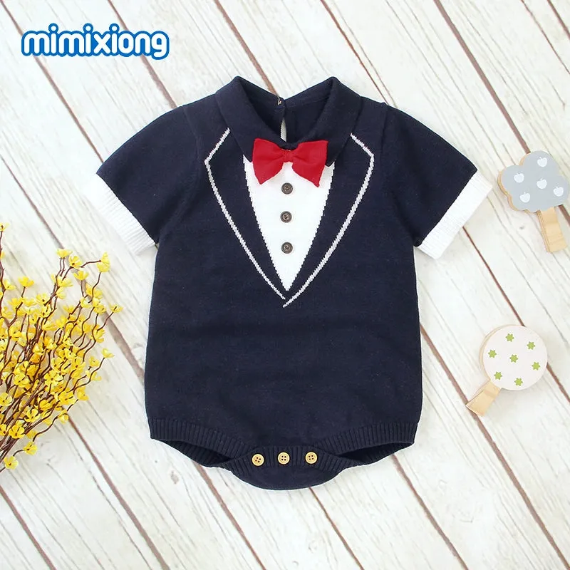 "Troy" Baby's Knit Romper