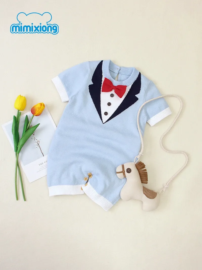 "Troy" Baby's Knit Romper
