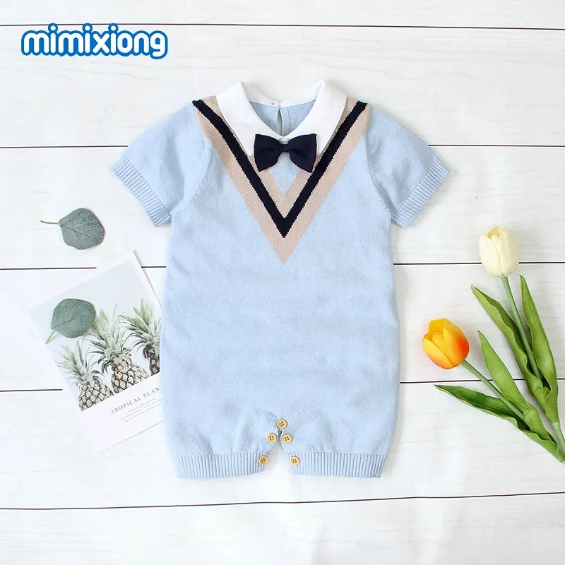 "Troy" Baby's Knit Romper