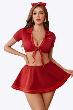 Red Accent Uniform
