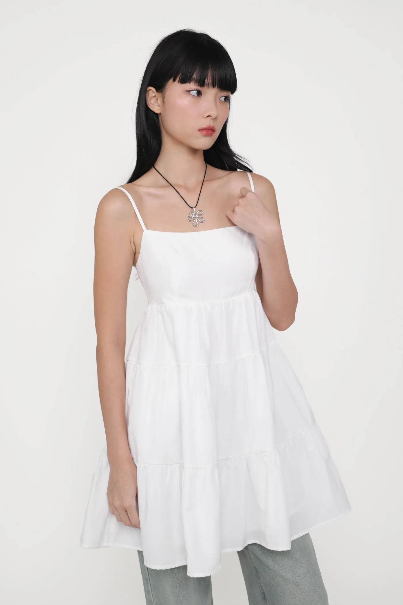 Roxana Babydoll Tiered Padded Dress