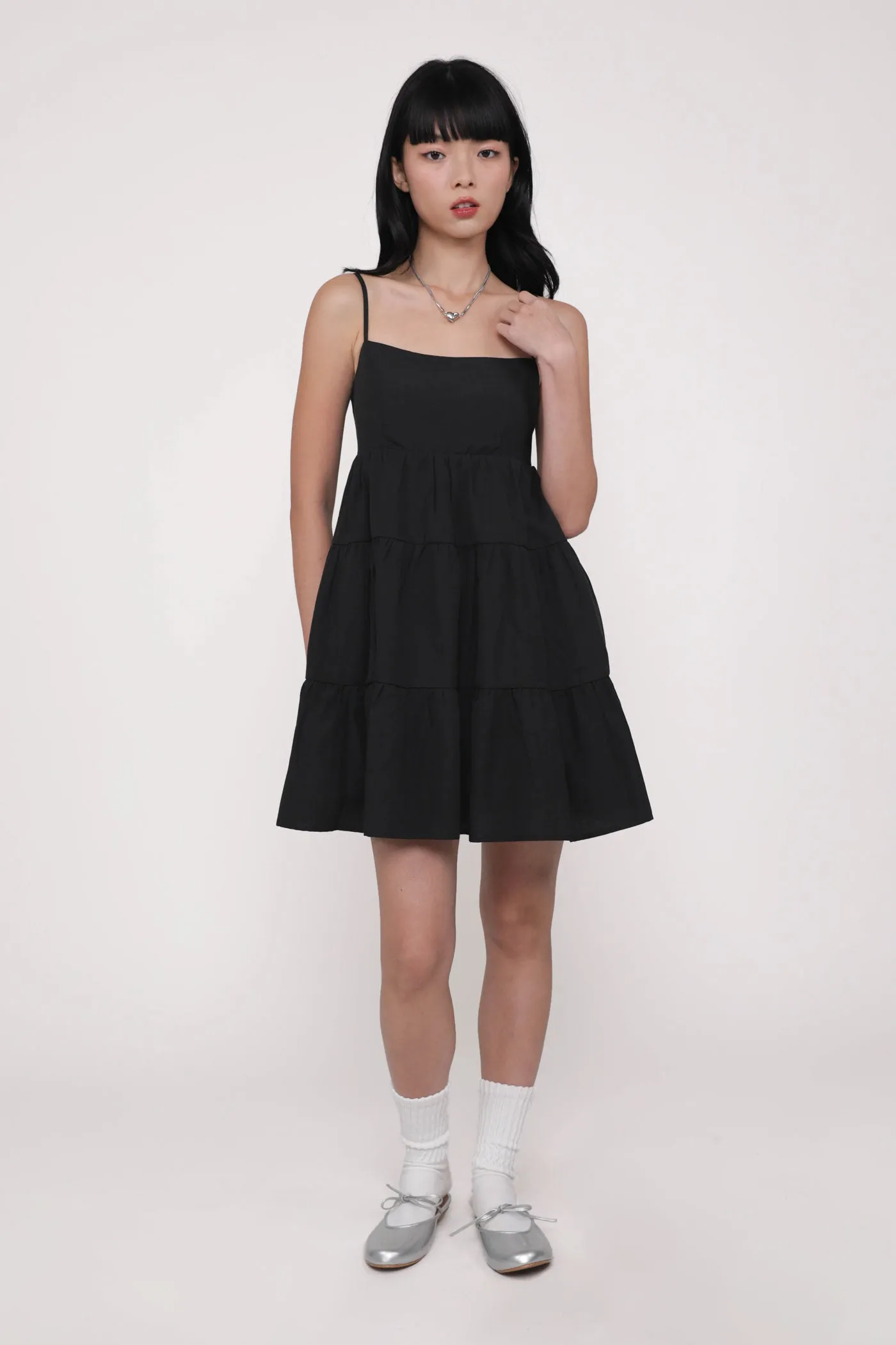 Roxana Babydoll Tiered Padded Dress
