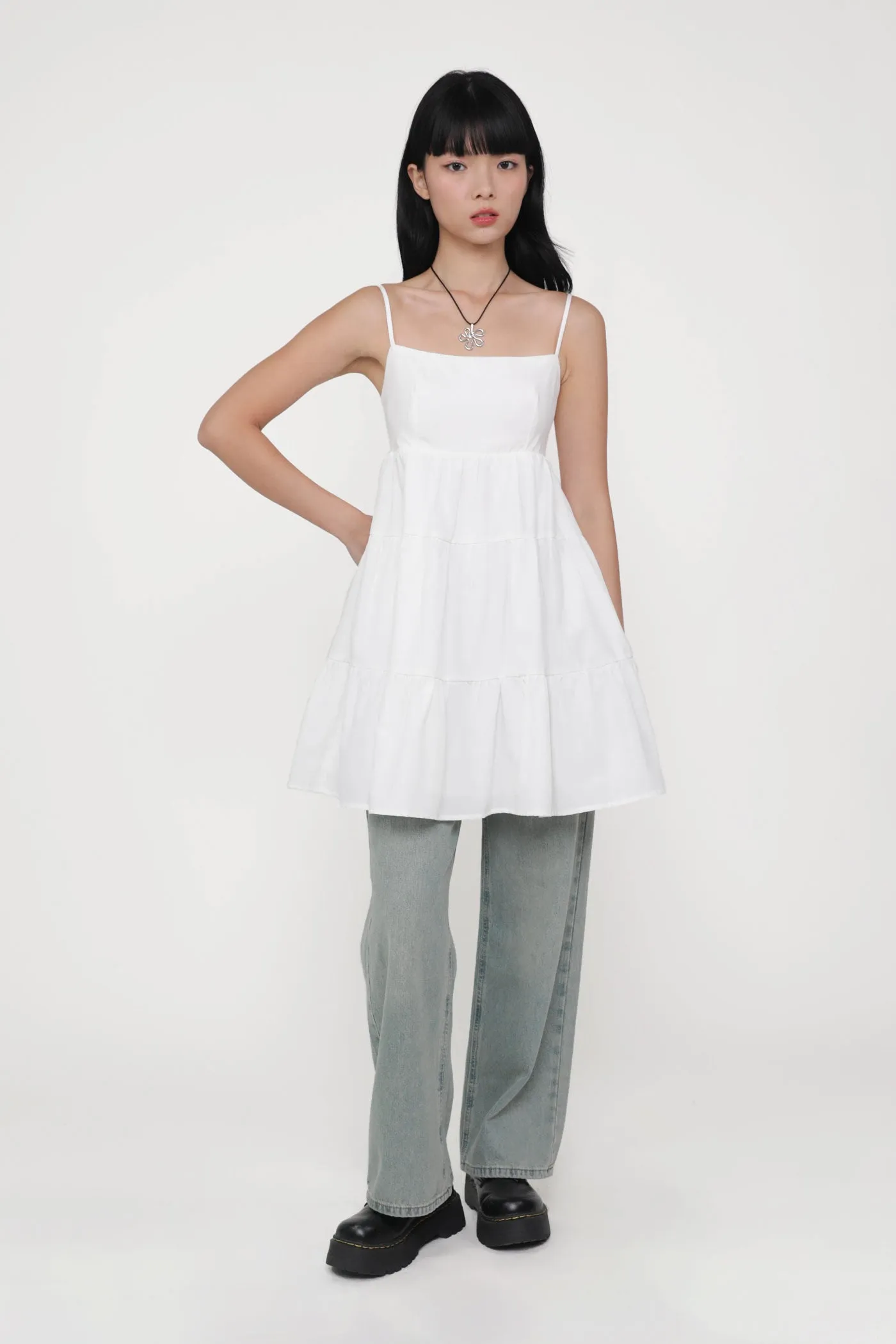 Roxana Babydoll Tiered Padded Dress