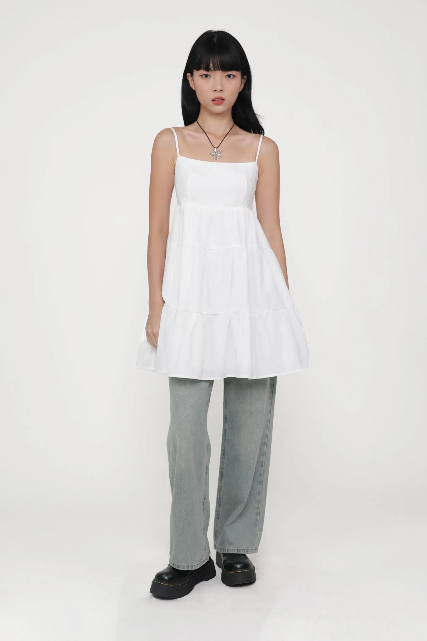 Roxana Babydoll Tiered Padded Dress