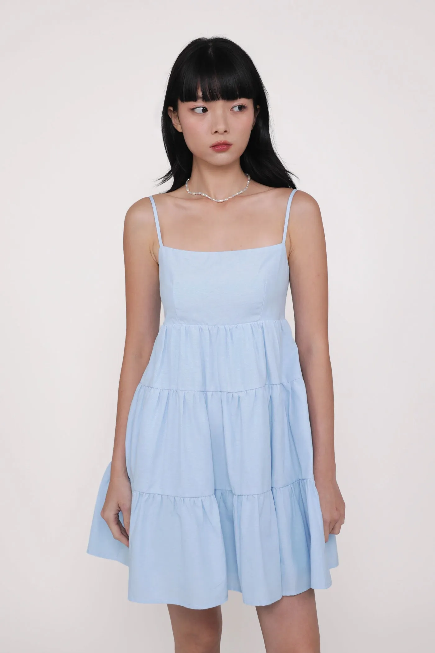 Roxana Babydoll Tiered Padded Dress