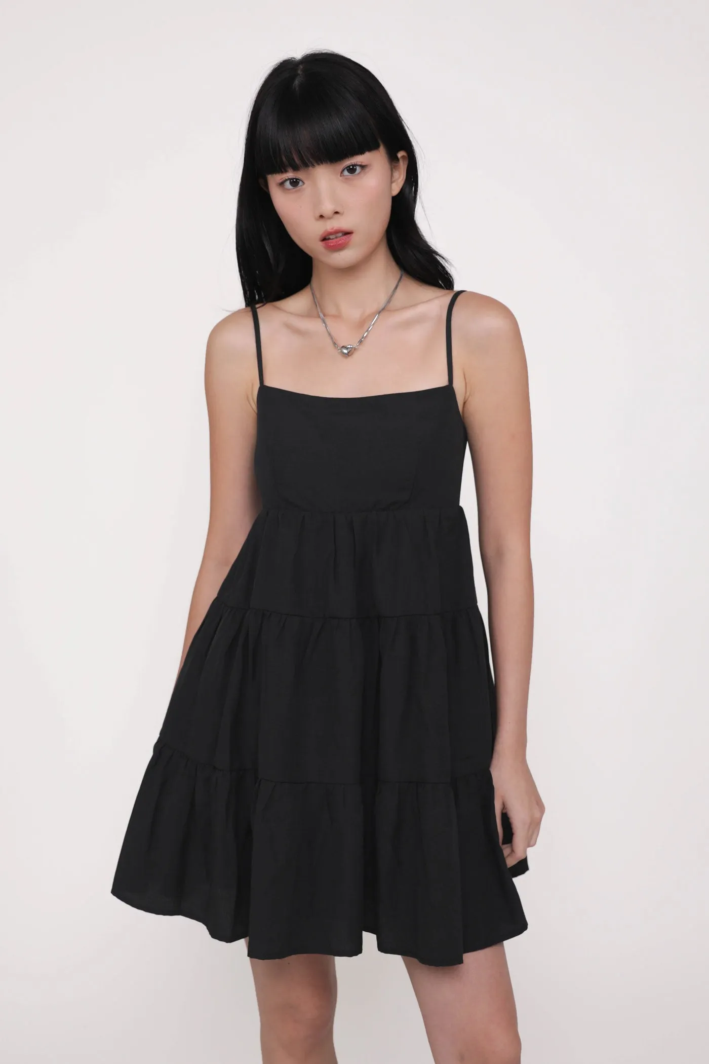 Roxana Babydoll Tiered Padded Dress