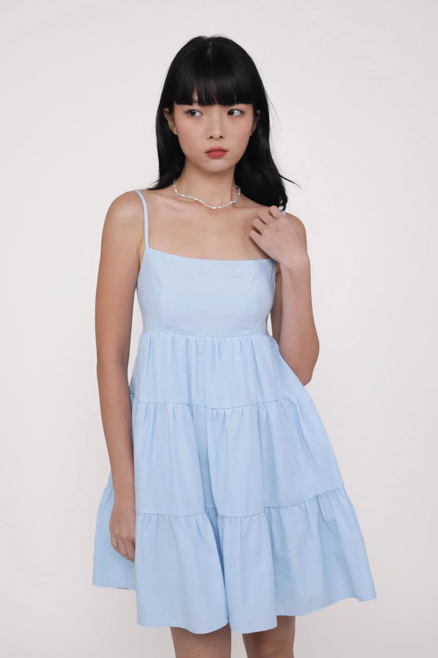 Roxana Babydoll Tiered Padded Dress