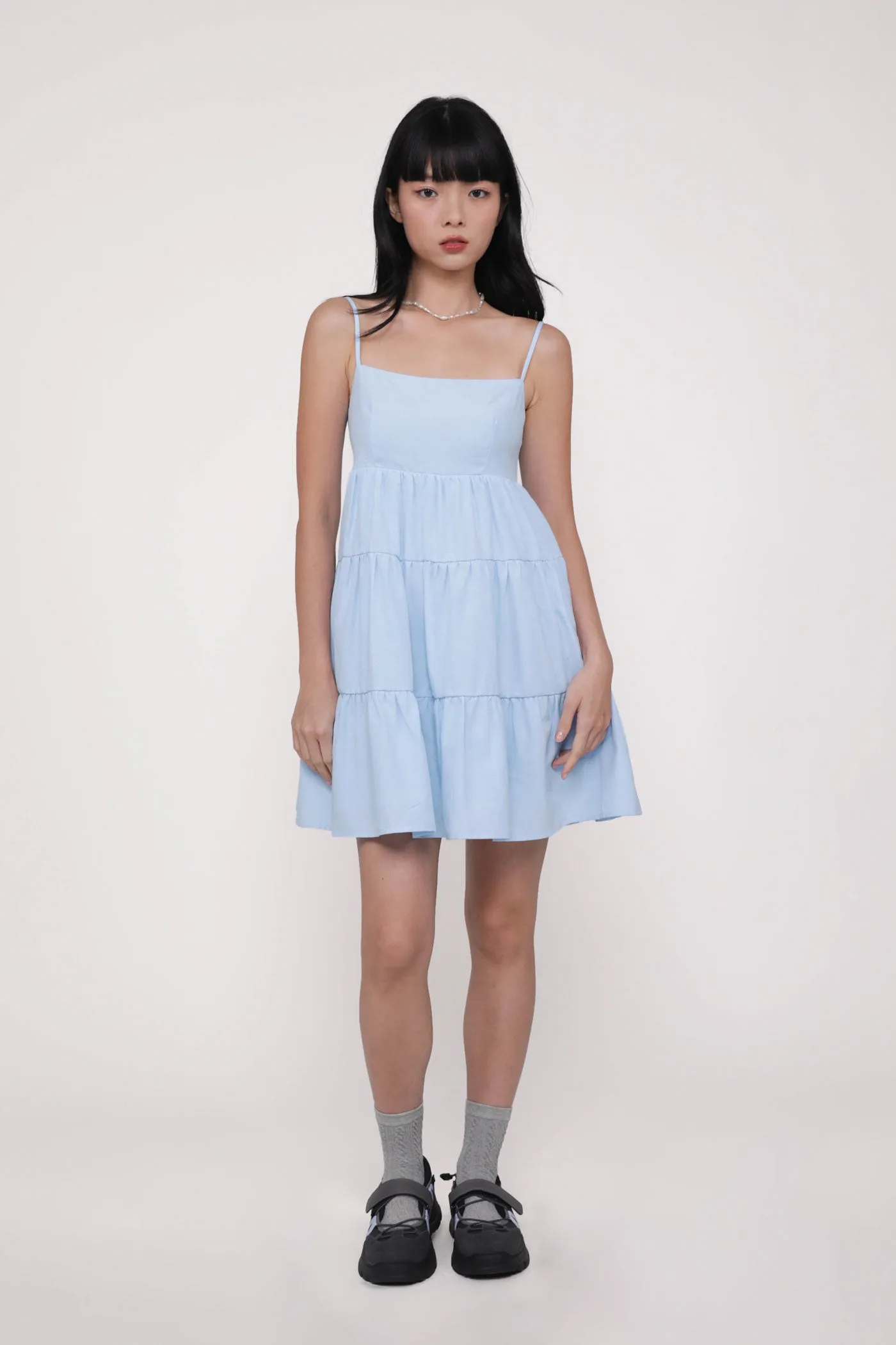 Roxana Babydoll Tiered Padded Dress