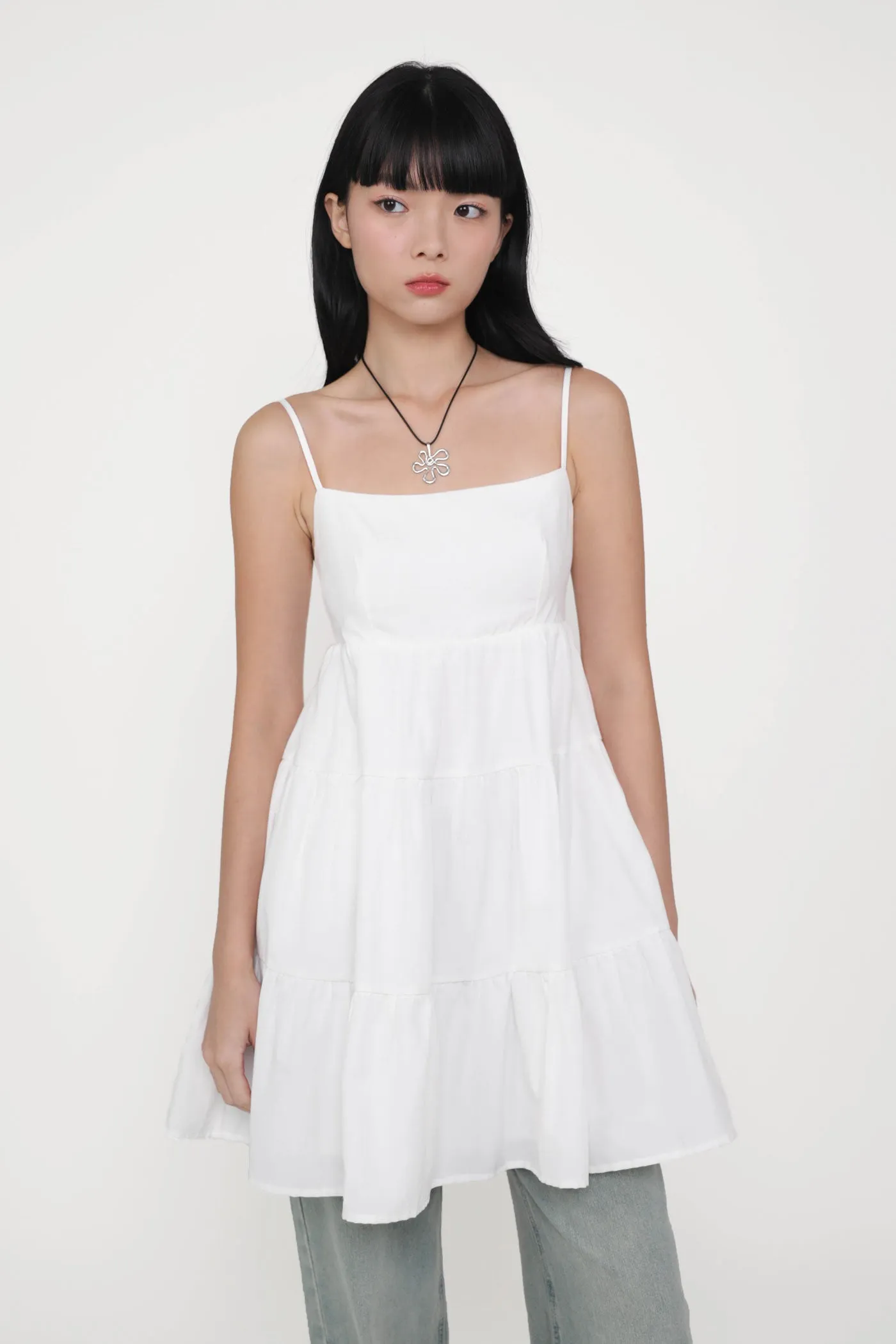Roxana Babydoll Tiered Padded Dress
