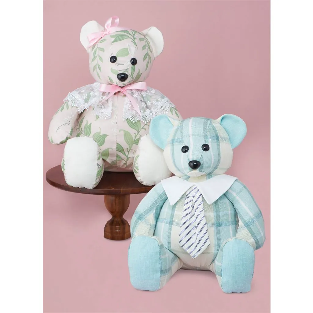 Simplicity Sewing Pattern S9771 Plush Bear with Clothes and Hats by Laura Ashley