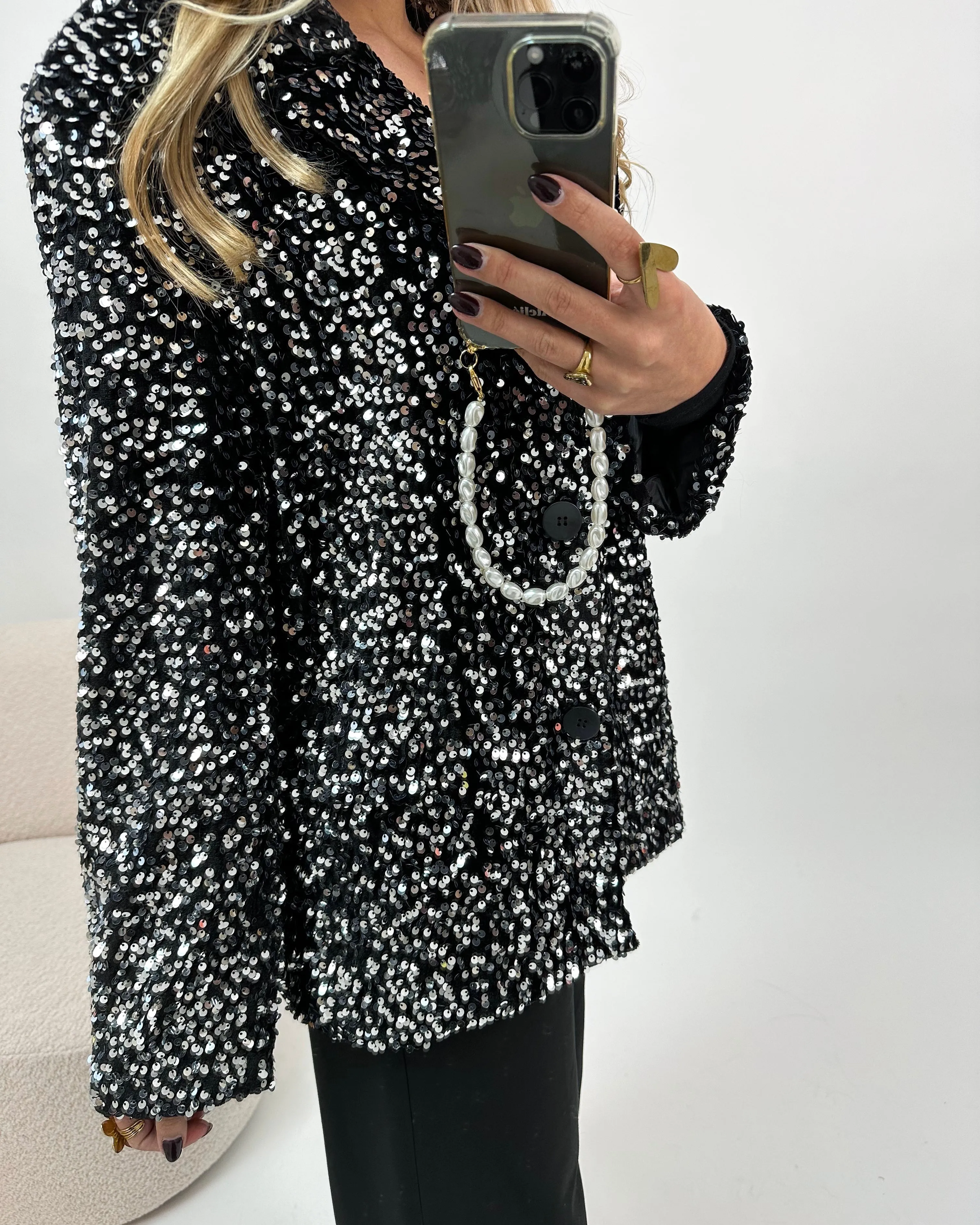 Sparkle Blazer Silver