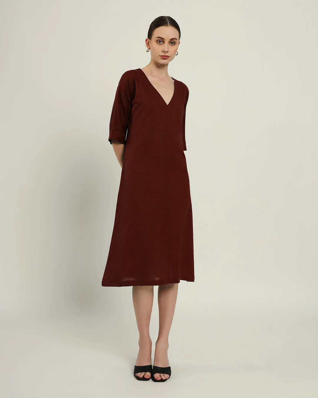 The Mildura Rouge Cotton Dress