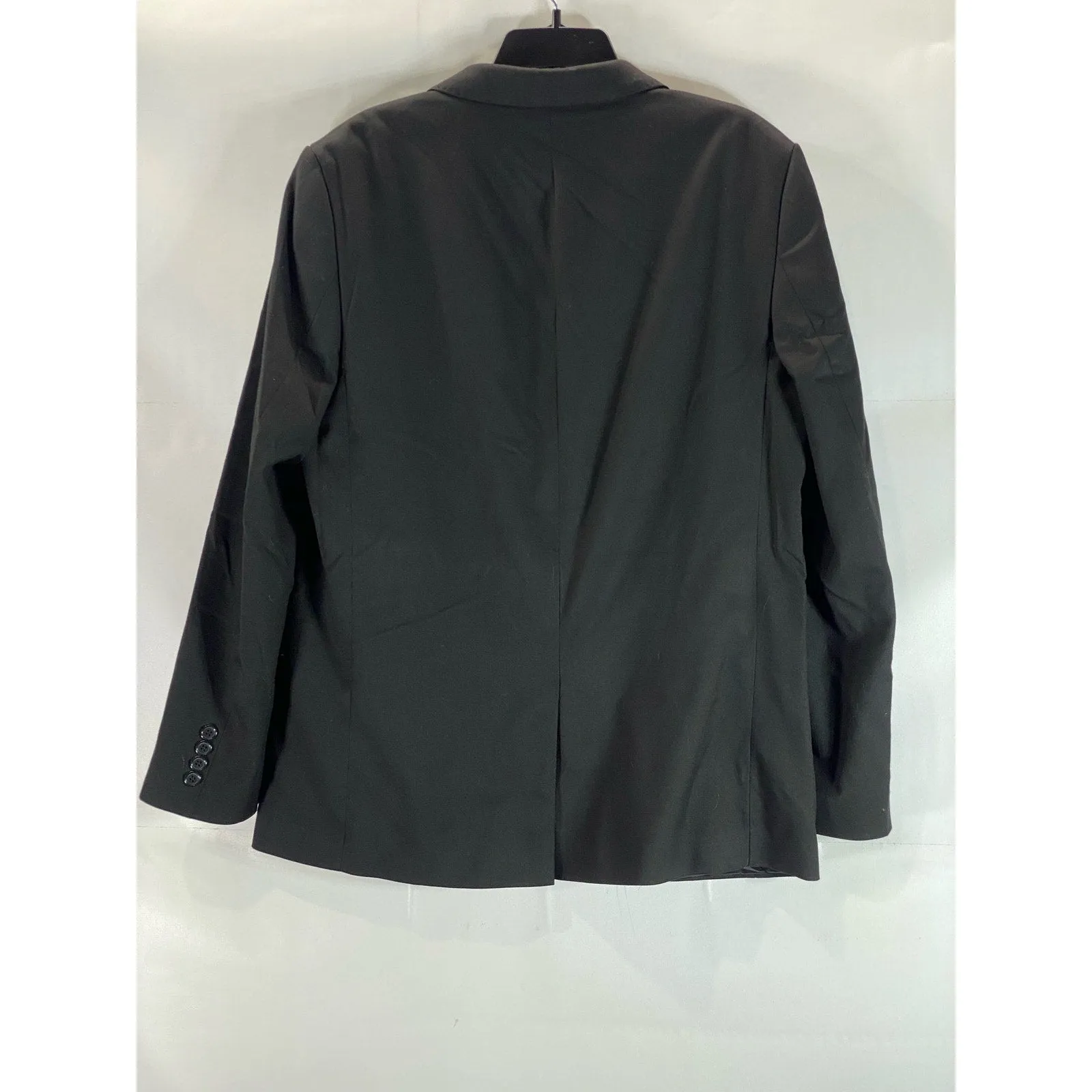 TIFFANY & CO Wardrobe Men's Solid Black Two-Button Blazer SZ 42R
