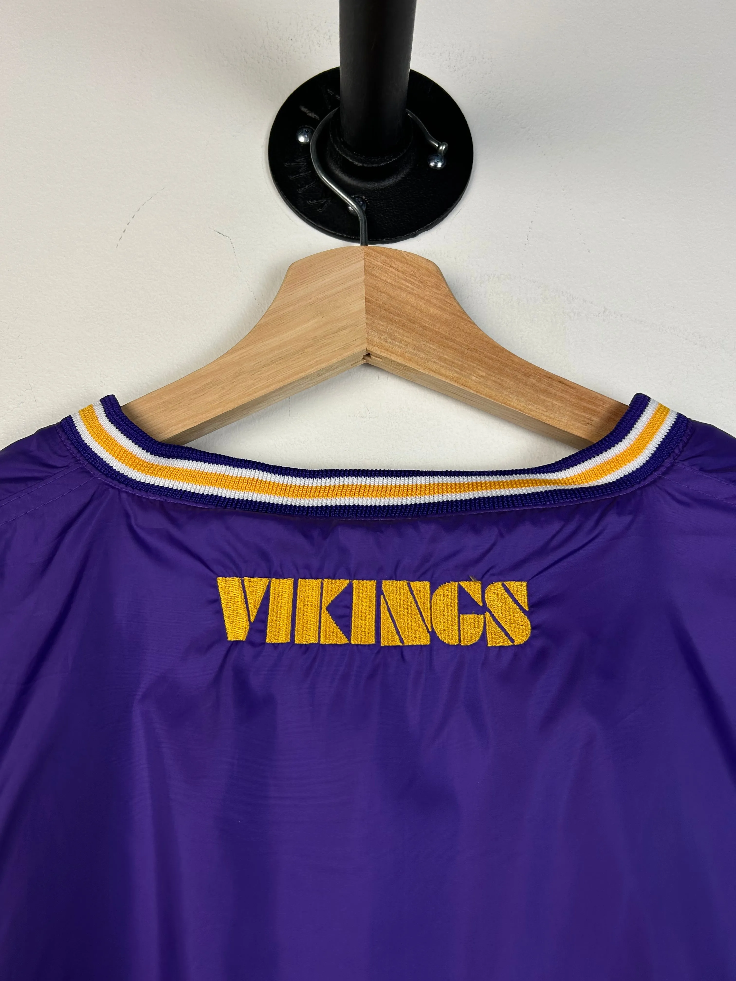 Vintage Y2K Minnesota Vikings Purple Pullover Windbreaker