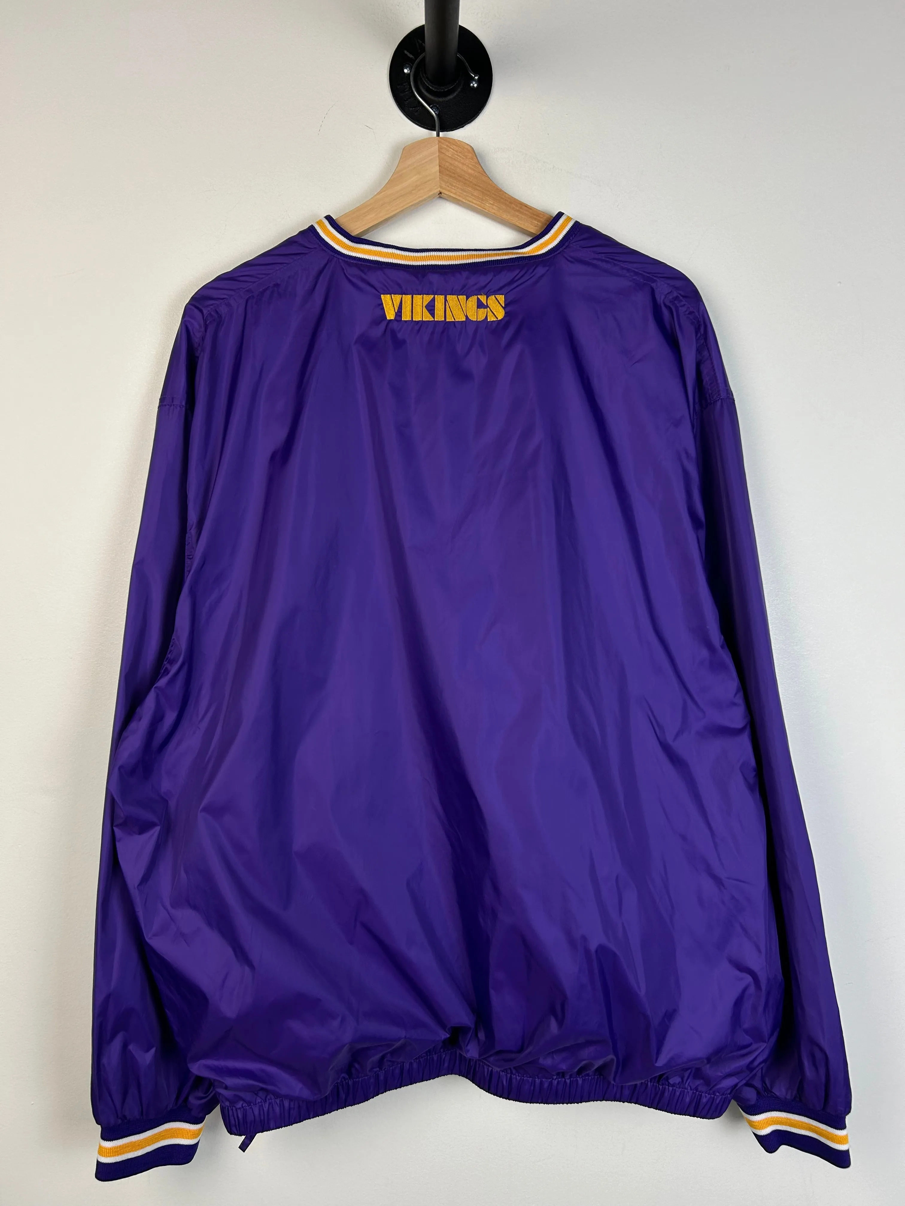 Vintage Y2K Minnesota Vikings Purple Pullover Windbreaker