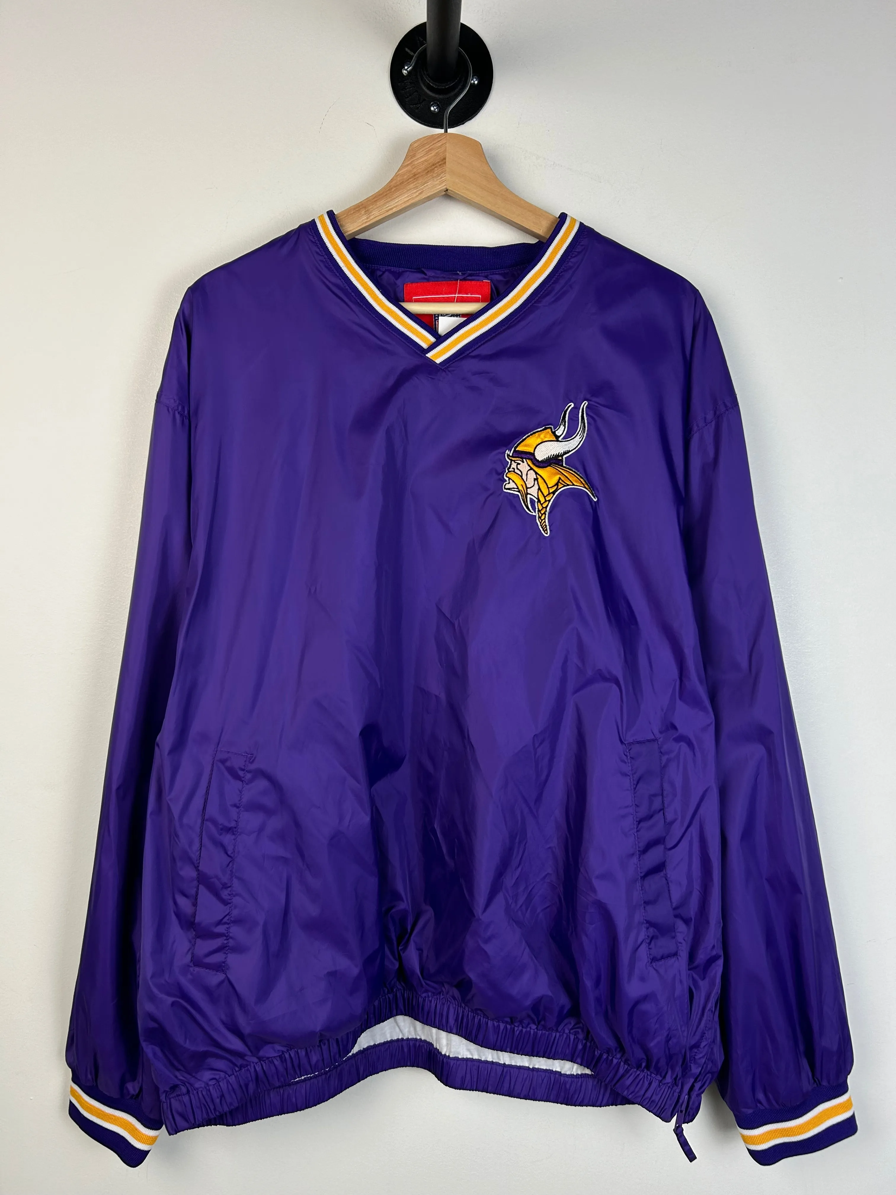 Vintage Y2K Minnesota Vikings Purple Pullover Windbreaker