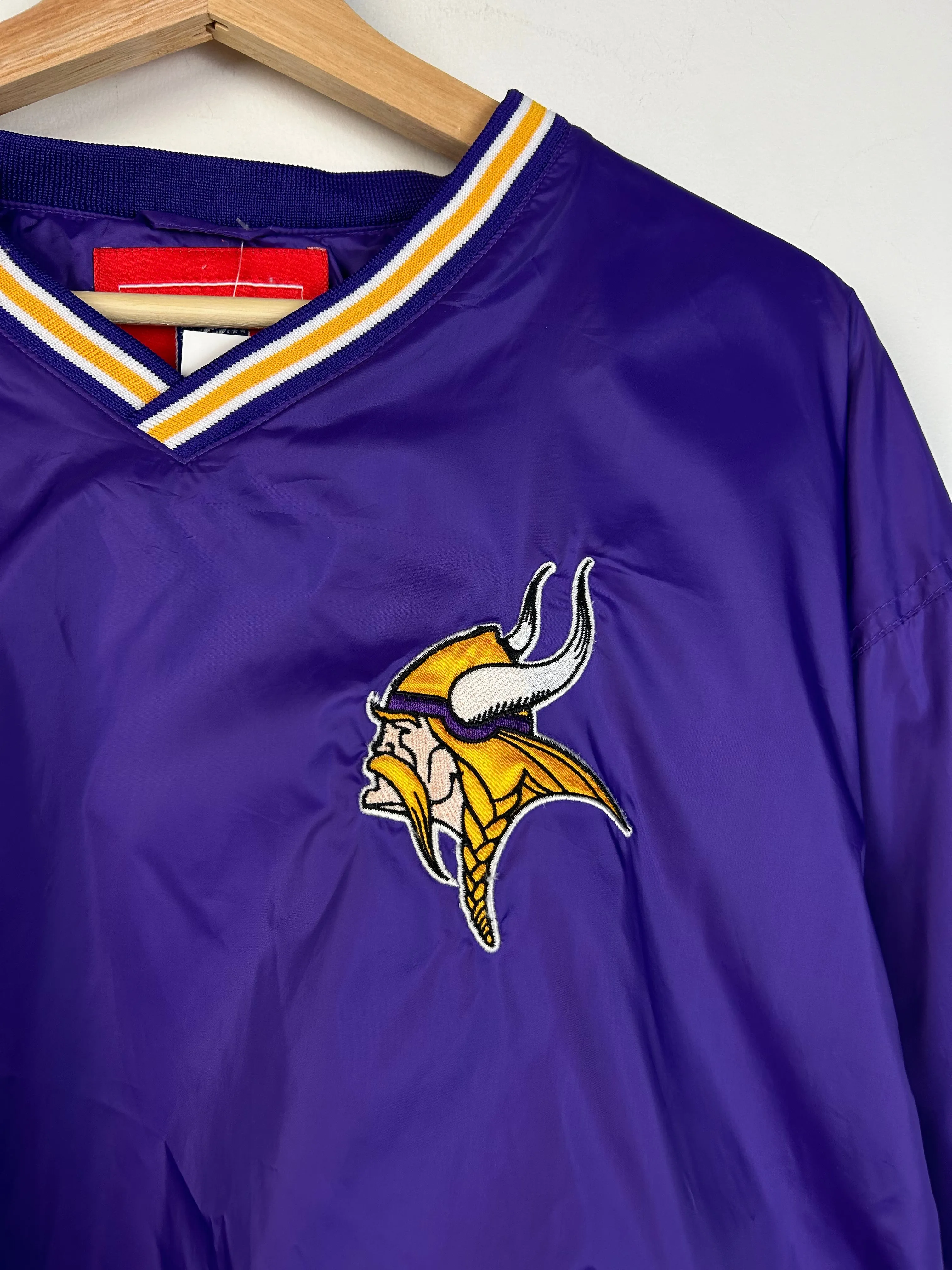 Vintage Y2K Minnesota Vikings Purple Pullover Windbreaker