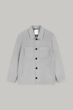 Wilkes Shacket - Light Grey Moleskin