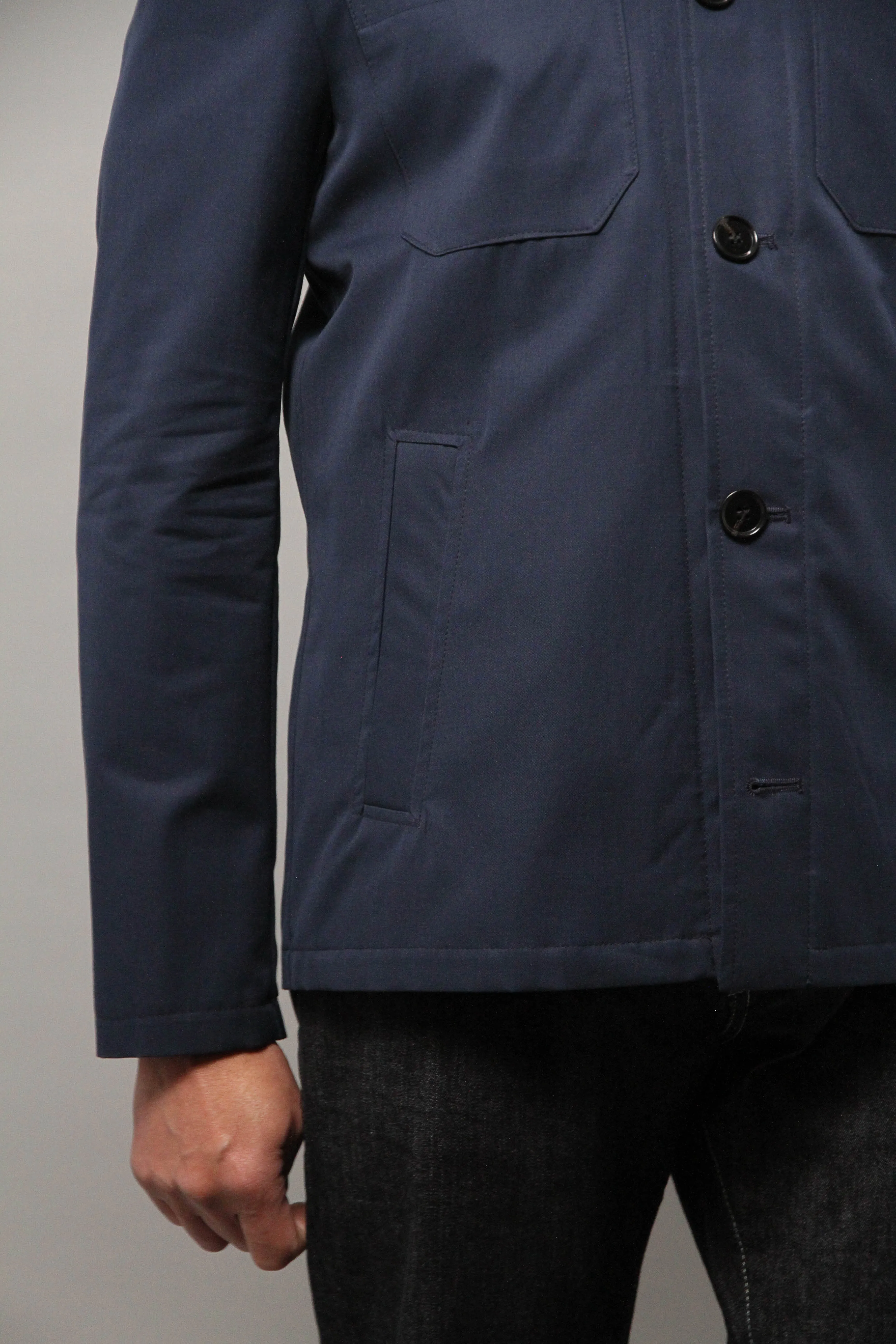 Wilkes Shacket Unlined - Navy Georgia
