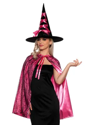Witch Cape & Hat set Pink