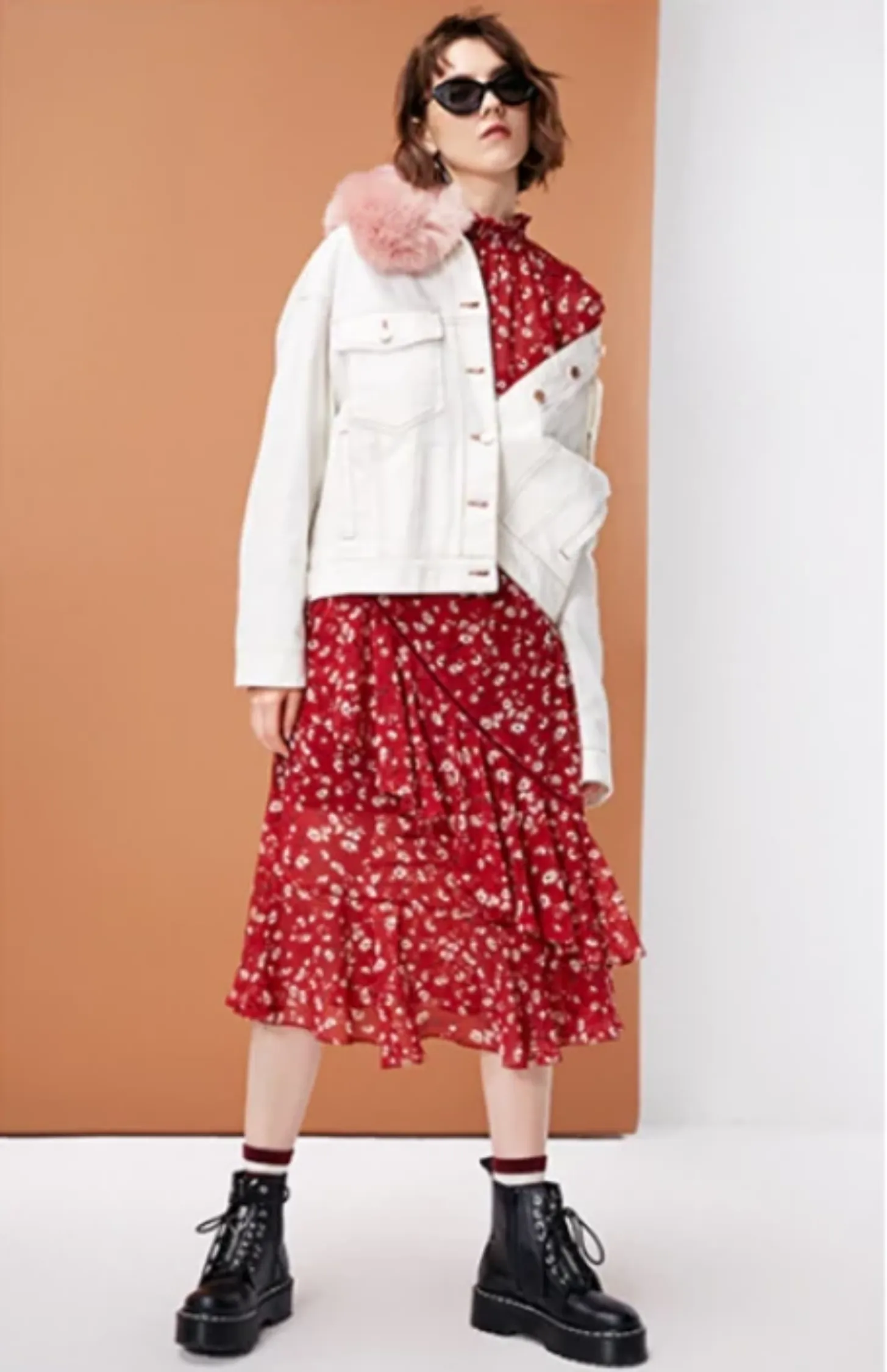 Women's Fur Collar Denim Jacket