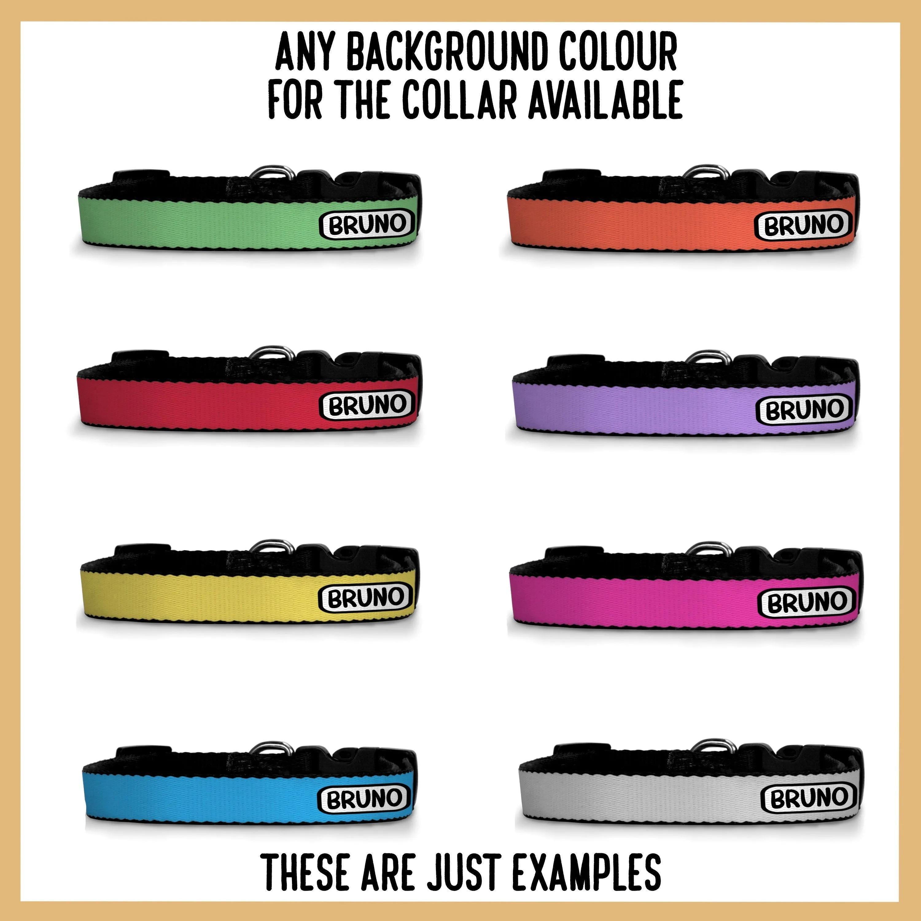 Working Cocker Spaniel Collar/ Custom Pet Buckle Collar/Large Dog Breed Collar/Working Cocker Face Pattern Collar/ Working Cocker Lover Gift
